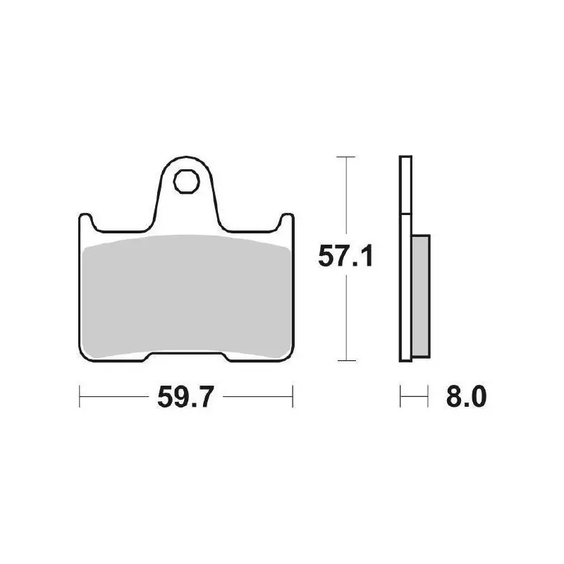 PASTIGLIE FRENO POSTERIORE SBS 715LS Prezzo Di Fabbrica