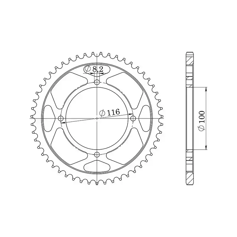 Ultima Occasione CORONA IN ALLUMINIO P428 - Z51 (DIS.17105)