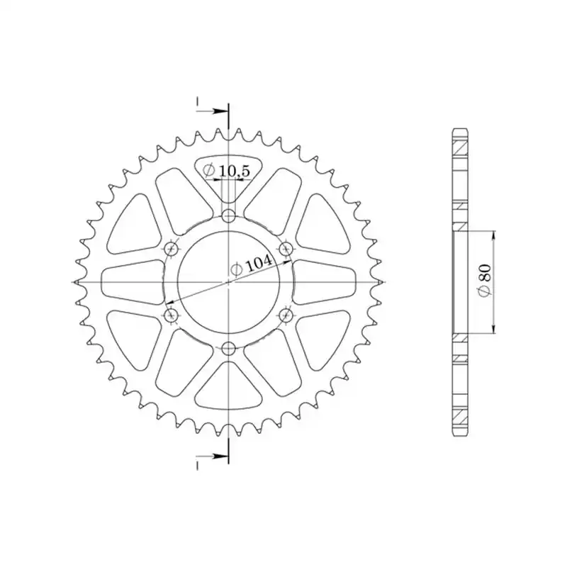 CORONA IN ALLUMINIO P520 - Z43 (DIS.17403) Bestseller