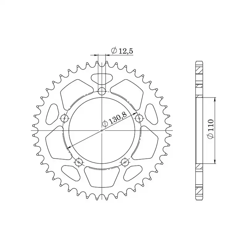 CORONA IN ACCIAIO P525 - Z45 (DIS.35700) Prezzo Di Fabbrica