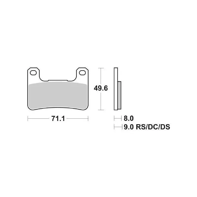 Nuovo Arrivo PASTIGLIE FRENO ANTERIORE RACING SBS 806DC