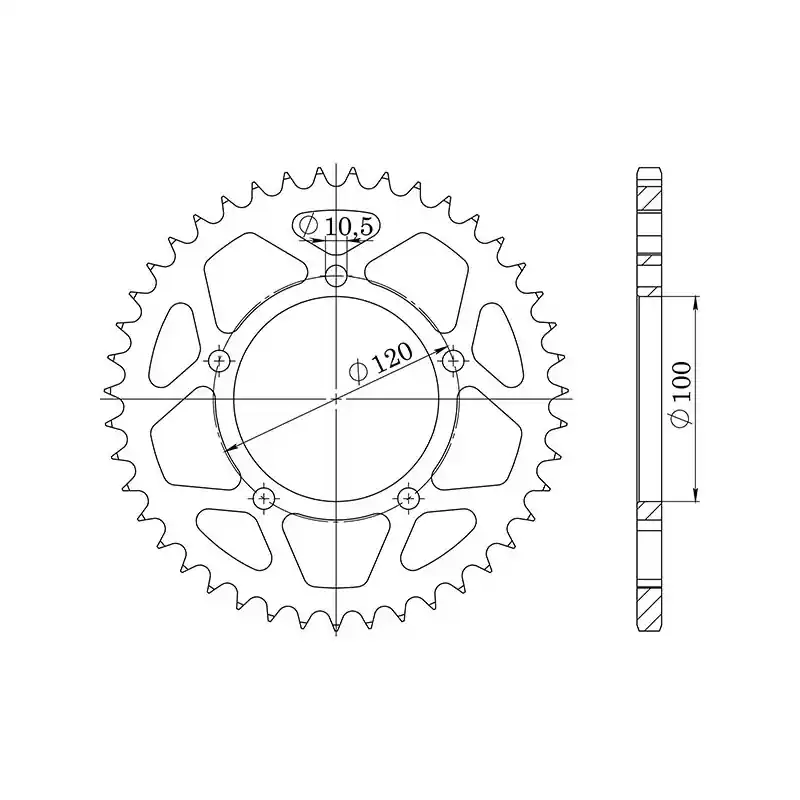 CORONA IN ACCIAIO P525 - Z43 (DIS.35800) Novità