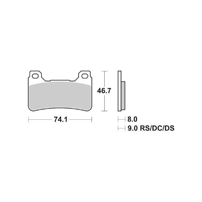 Offerta PASTIGLIE FRENO ANTERIORE SBS 809HS