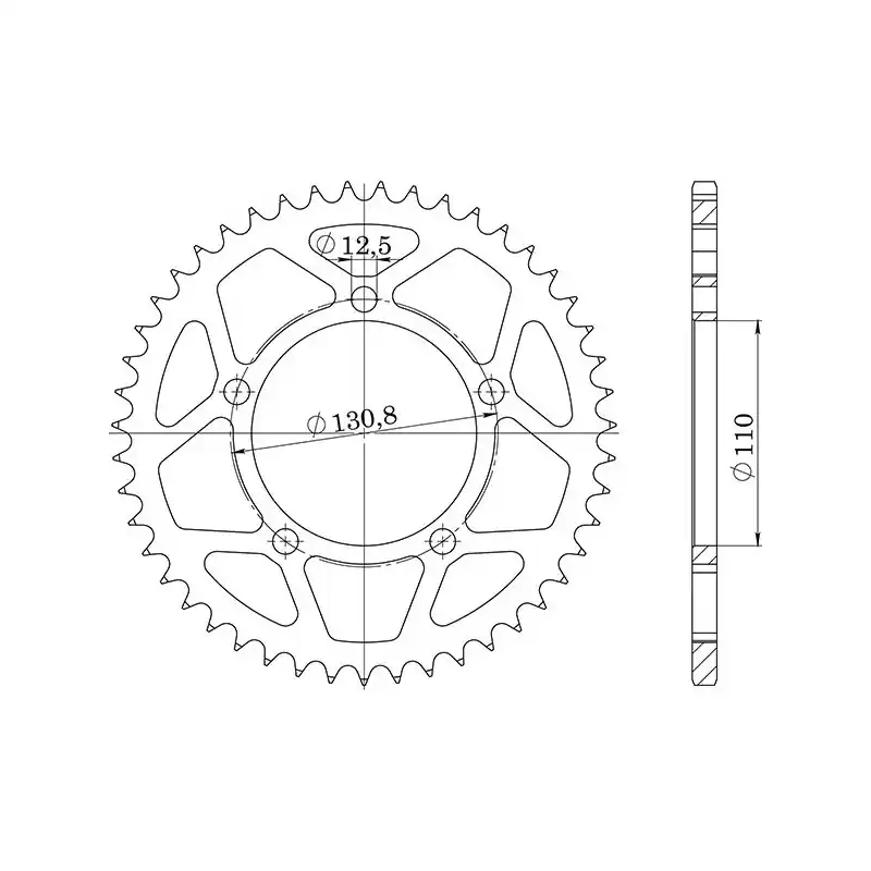 Vendita Finale CORONA IN ALLUMINIO P520 - Z42 (DIS.36701)