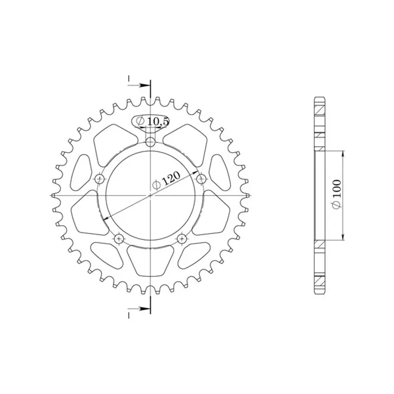 CORONA IN ALLUMINIO P520 - Z45 (DIS.36801) Spedizione Espresso
