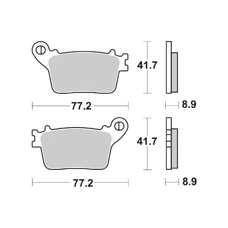PASTIGLIE FRENO POSTERIORE RACING SBS 834RQ Subito Disponibile