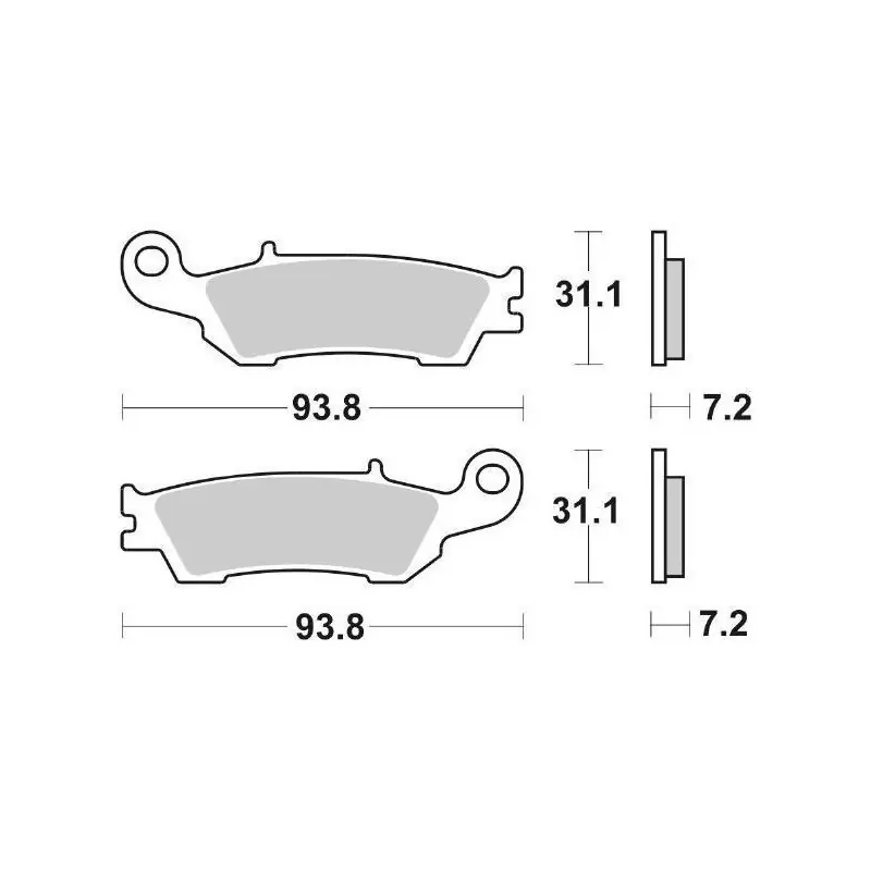 Esclusivo PASTIGLIE FRENO RACING SBS 840RSI