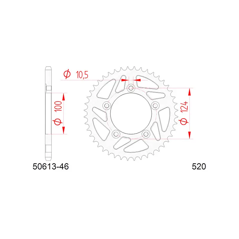 Corona afam in acciaio p520 - z46 (dis.50613) Prezzo Scontato