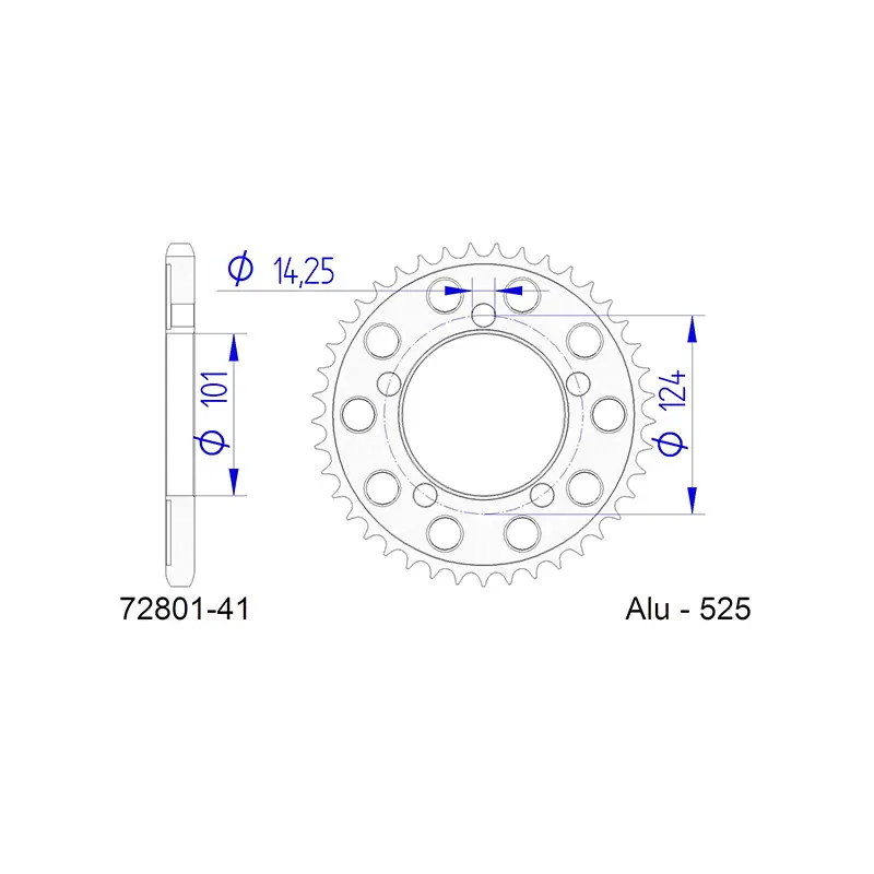 Popolare CORONA AFAM IN ALLUMINIO P525 - Z41 (DIS.72400)