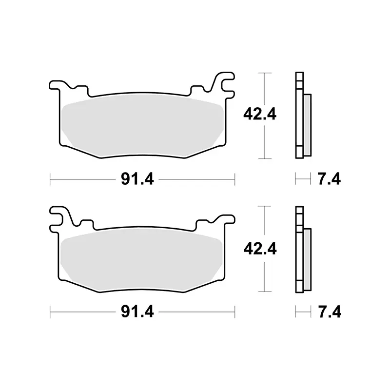 A Buon Prezzo Set pastiglie freno sbs 1012rst