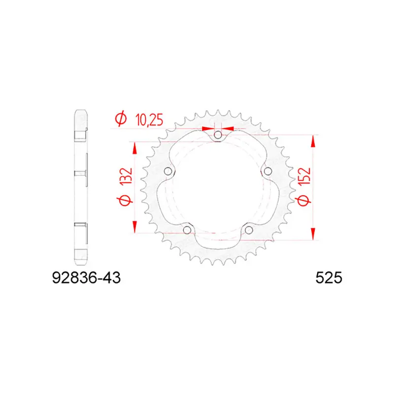Promozione Corona afam in acciaio p525 - z43 (dis.00039)