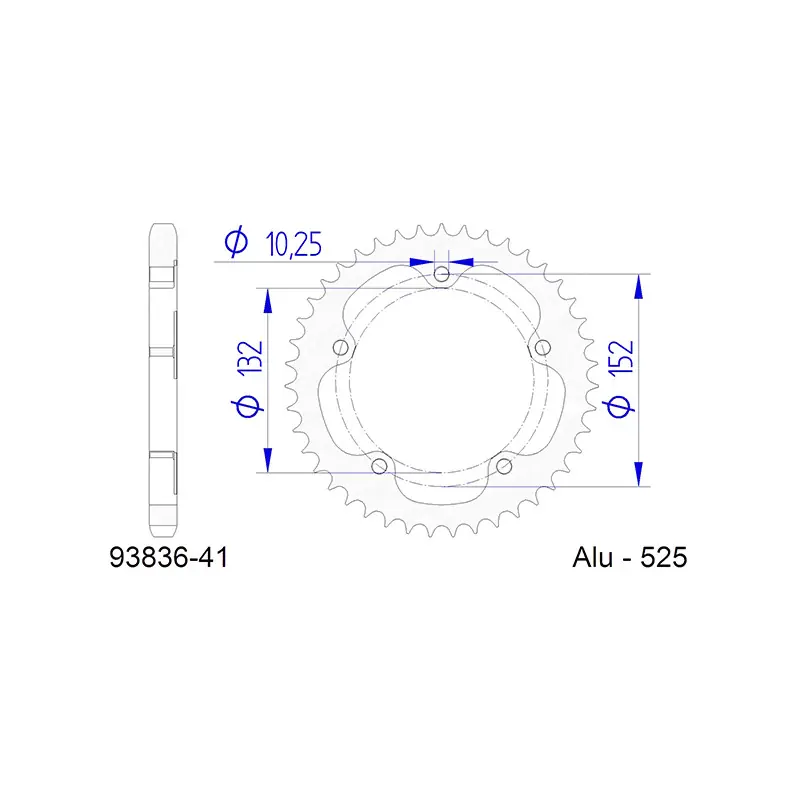 Corona afam in alluminio p525 - z41 (dis.00139) Spedito Oggi