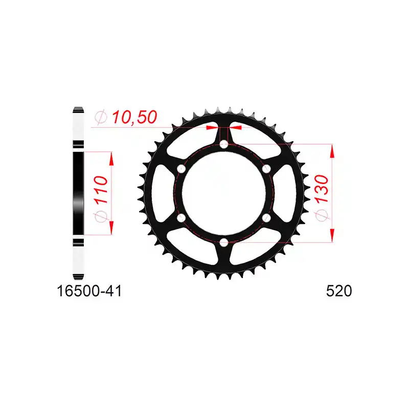 Corona afam in acciaio p520 - z41 (dis.16500) Offerta Del Giorno