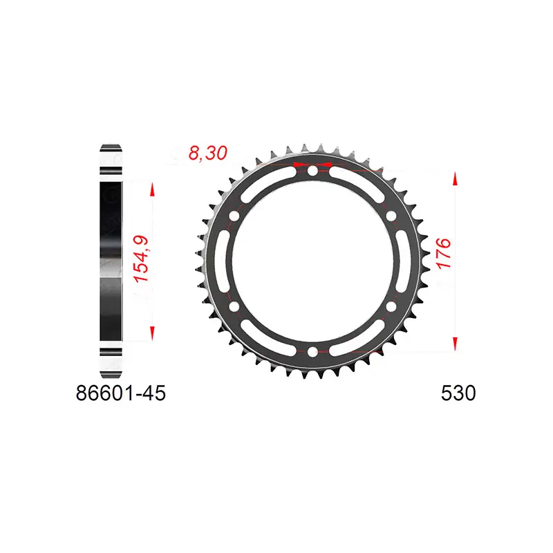 Corona afam in acciaio p530 - z45 (dis.86601) Direttamente Dal Produttore