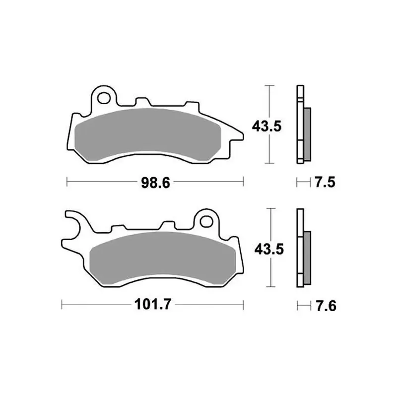 PASTIGLIE FRENO SBS 233HF Prezzo Di Fabbrica