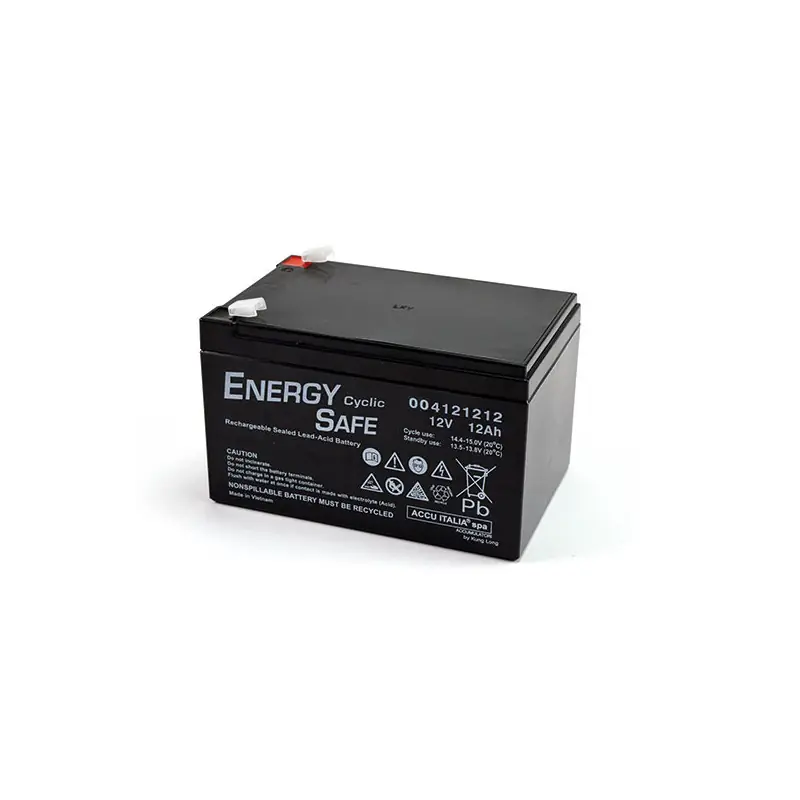 BATTERIA SLA 12V 12AH FASTON DA 6,3 mm CICLICA ENERGY SAFE CICLI Di Tendenza