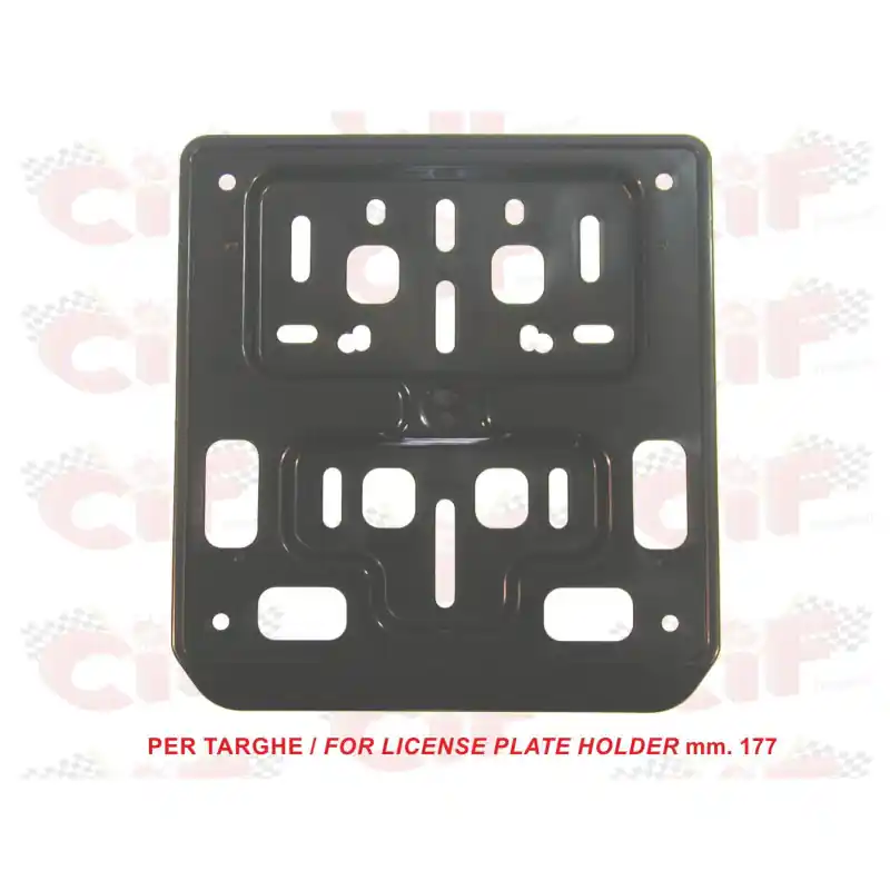 PORTATARGA MOTO(PLAST.MAT.ANTIURTO)NERO C/SPAZIO P Promo Stagionale