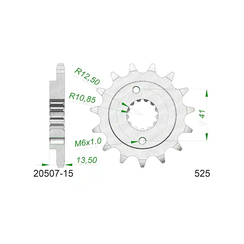 Pignone afam in acciaio p525 - z15 (dis.20507) Compra Oggi Stesso