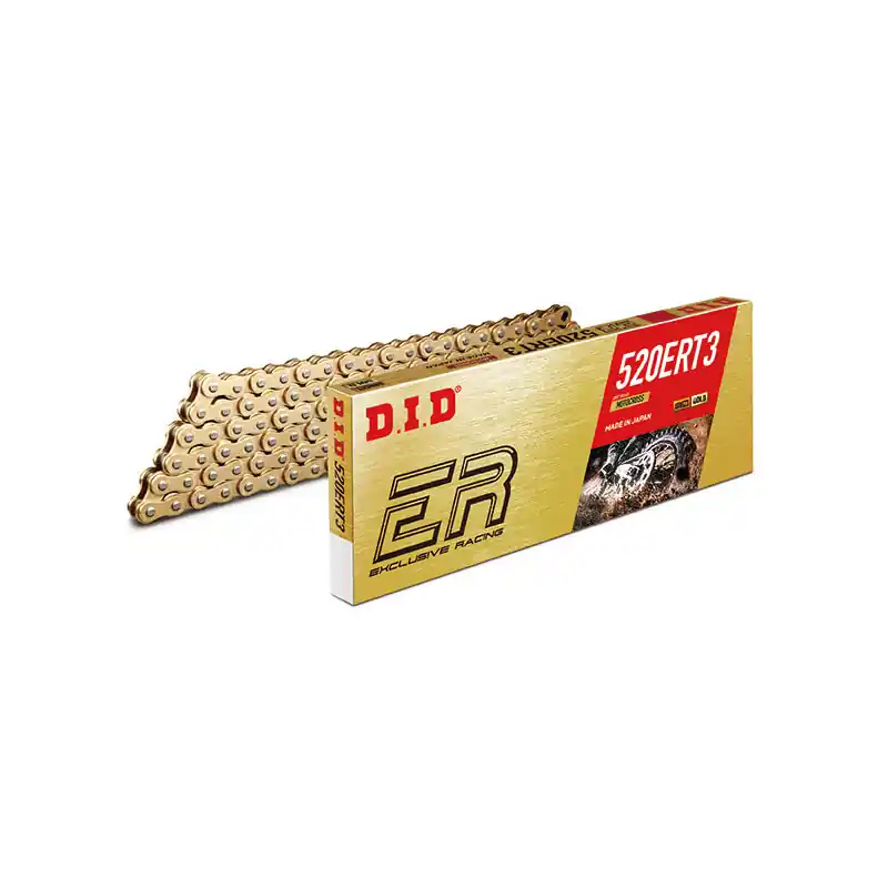 CATENA DID 520ERT3 (Gold & Gold) - Lunghezza: 108 maglie con giunto a clip (RJ) Scelto Dai Clienti