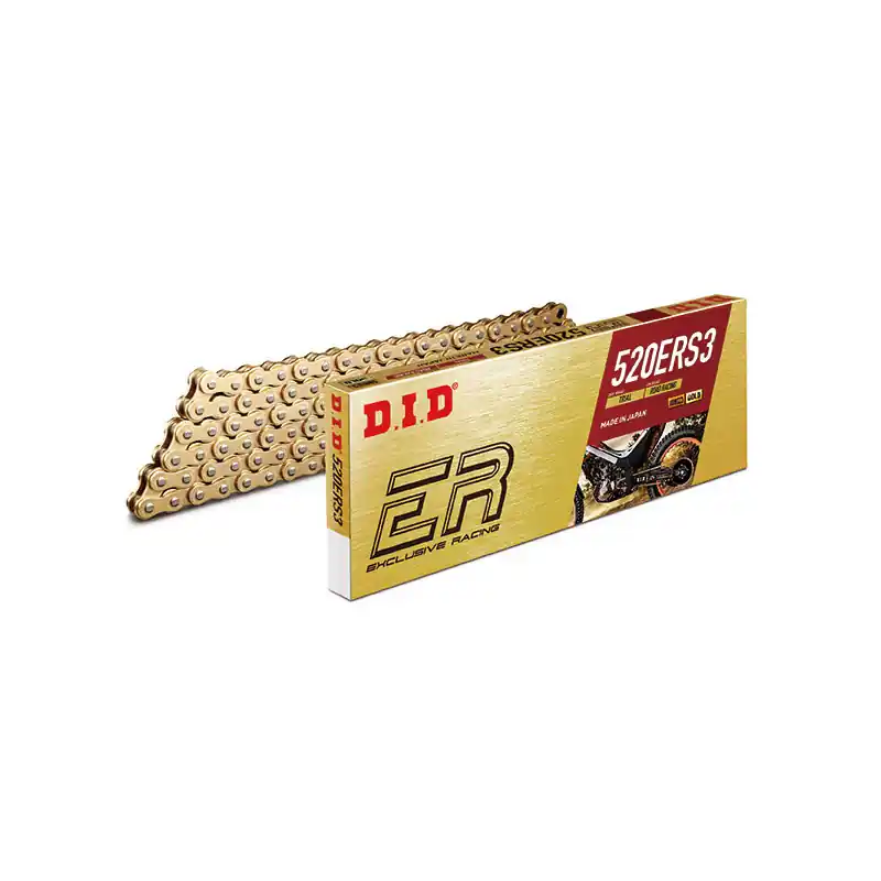 CATENA DID 520ERS3 (Gold & Gold) - Lunghezza: 104 maglie con giunto a rivetto (ZJ) Prezzo Di Fabbrica