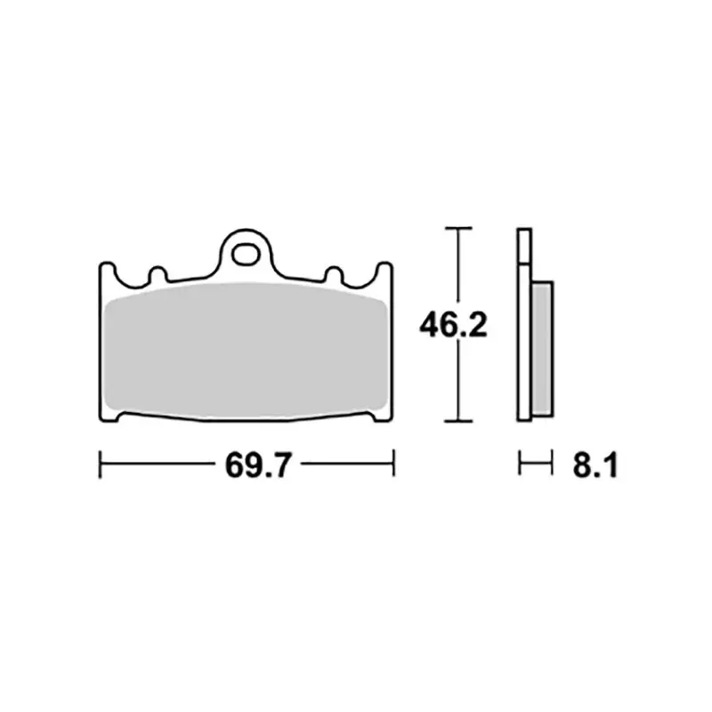 PASTIGLIE FRENO ANTERIORE SBS 631SP Saldi