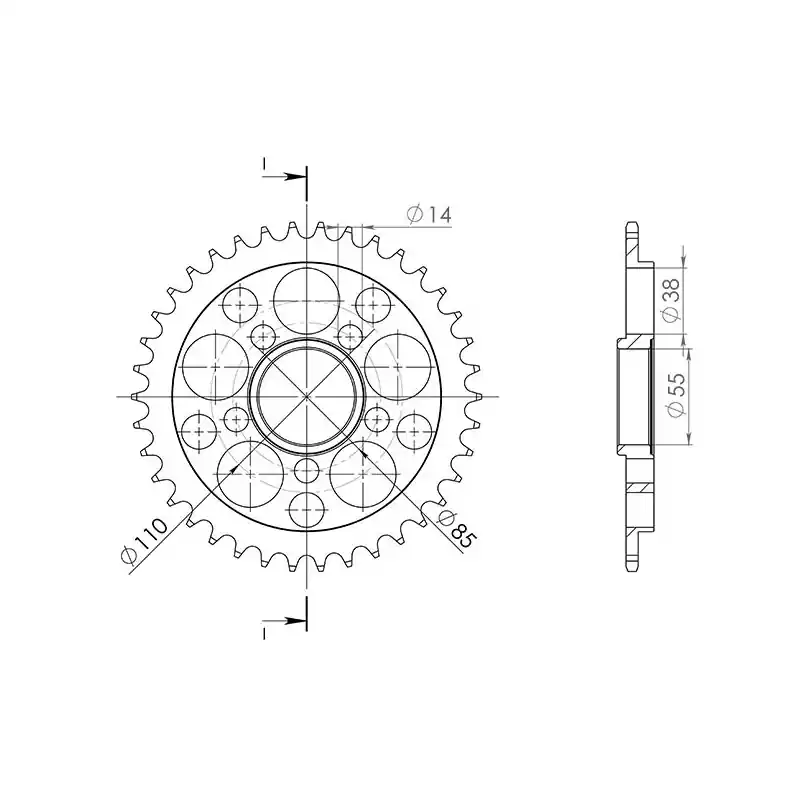 Economico CORONA IN ACCIAIO P525 - Z36 (DIS.50605)