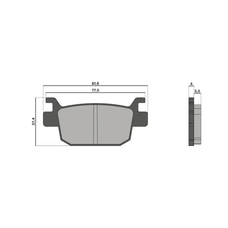 MALOSSI PASTIGLIE FRENO POST. HONDA SH 125/150/300 POST Popolare