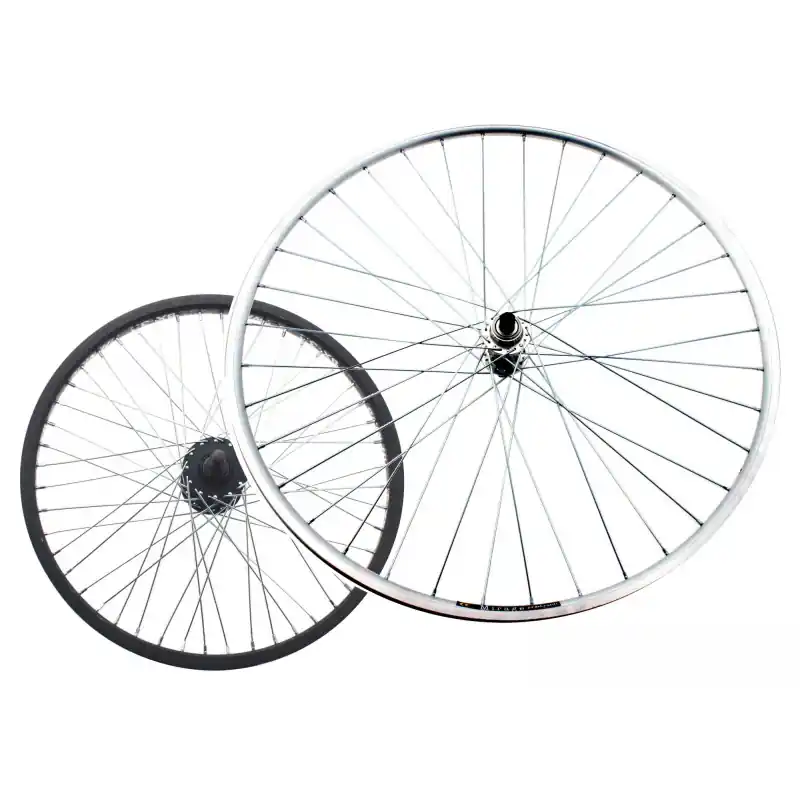 RUOTA ANTERIORE MTB / TOURING 24X1,75 - PERNO 3/8, SFERE, MOZZO ACCIAIO, CERCHIO ALLUMINIO Economico