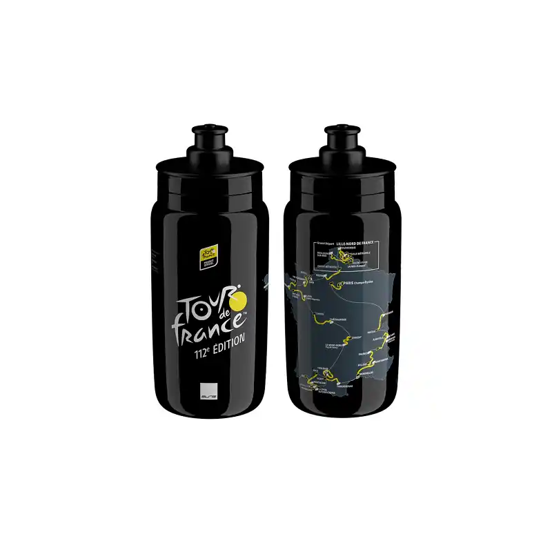Acquista Ora ELITE BORRACCIA FLY TEAMS 2025 TOUR DE FRANCE, BLACK MAP 550 ML