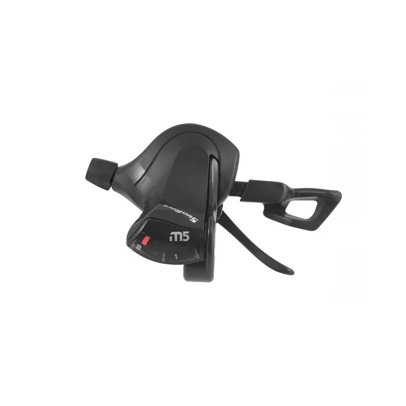 Must-Have COMANDO CAMBIO DLM 503 COMPATIBILE SHIMANO - 8V, DESTRO, COLLARINO, CON DISPLAY, NERO