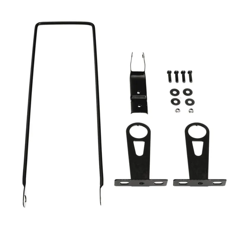 Prezzo Di Fabbrica KIT ATTACCO PER CESTINO VIMINI SINTETICO E QUADRO - NERO