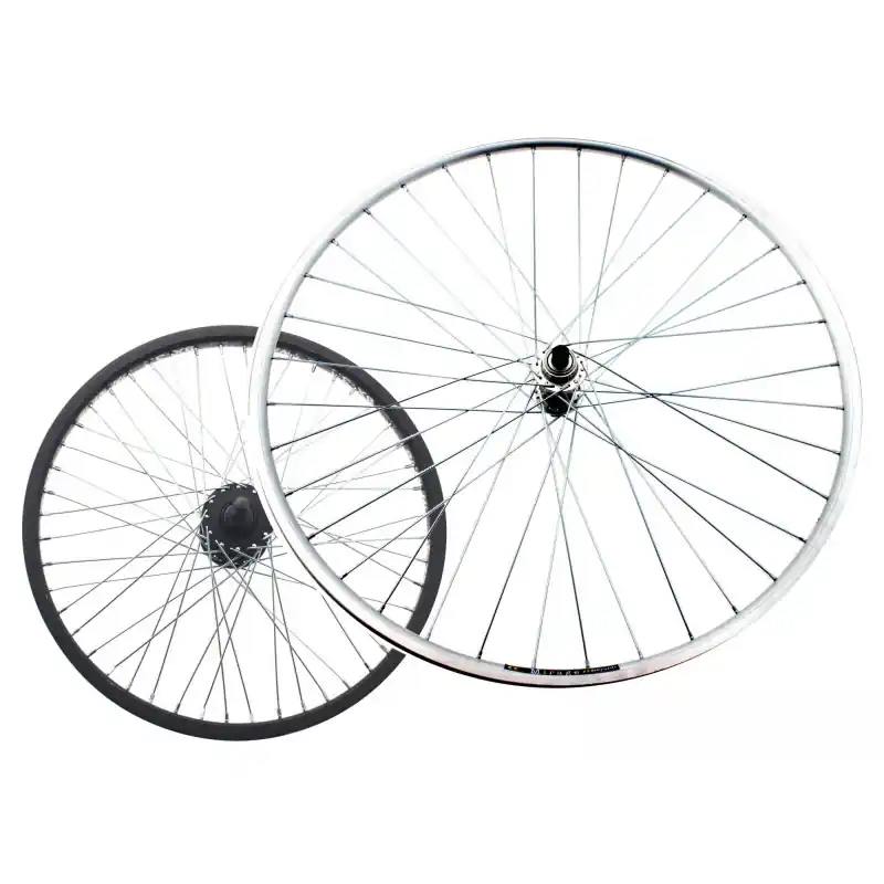 Spedizione Espresso RUOTA ANTERIORE TOURING OLANDA 26X3/8 - PERNO 5/16, SFERE, MOZZO ALLUMINIO, CERCHIO ALLUMINIO