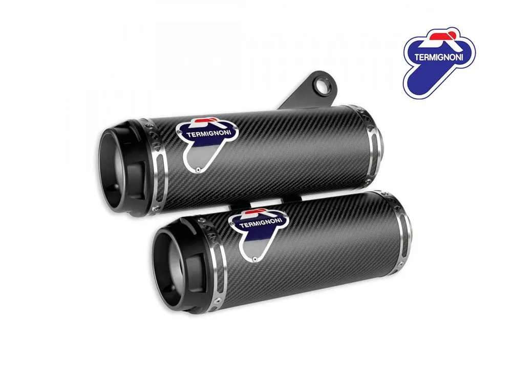 Prezzo Di Fabbrica 96480311A COPPIA TERMINALI RACING CARBONIO TERMIGNONI DUCATI MONSTER 1200 2014-2016-