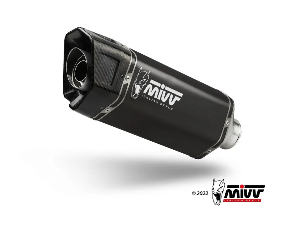 IMPIANTO COMPLETO SR-1 MIVV INOX NERO SUZUKI GSX-8S 2022-2024- Promozione Esclusiva