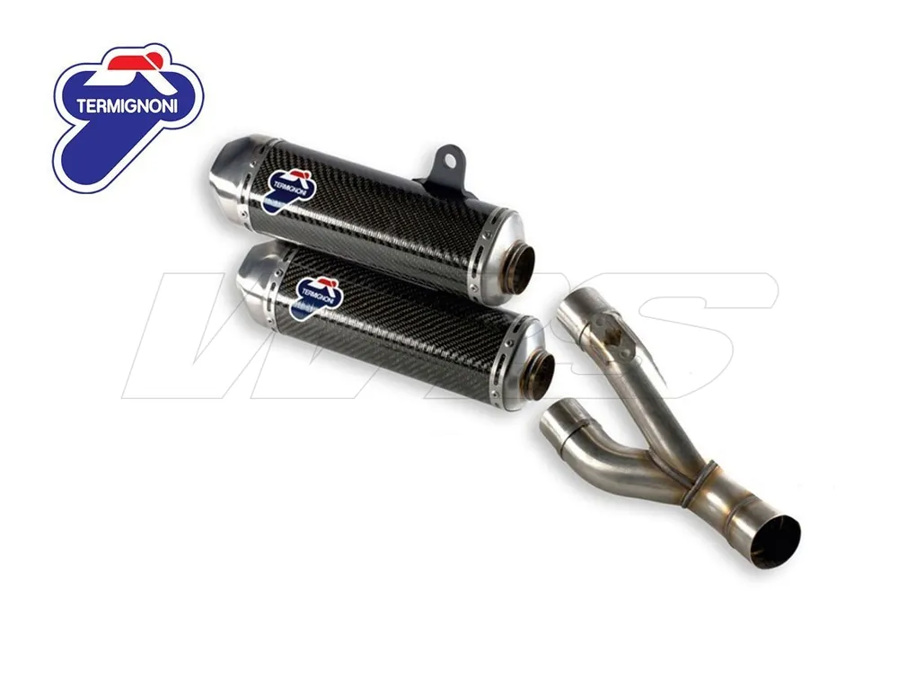 Promozione Esclusiva 96458811B COPPIA TERMINALI RACING TERMIGNONI CARBONIO DUCATI MONSTER 1100 EVO-