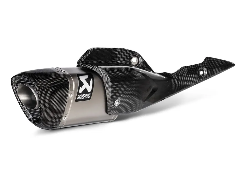 Scelto Dai Clienti TERMINALE SCARICO AKRAPOVIC TITANIO LOGO NERO SUZUKI GSX-S 1000 2021-2024-