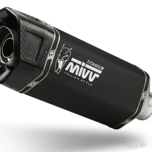TERMINALE SR-1 TITANIO NERO MIVV APRILIA TUONO V4 1100 2021-2024 NON OMOLOGATO- Soddisfatti O Rimborsati