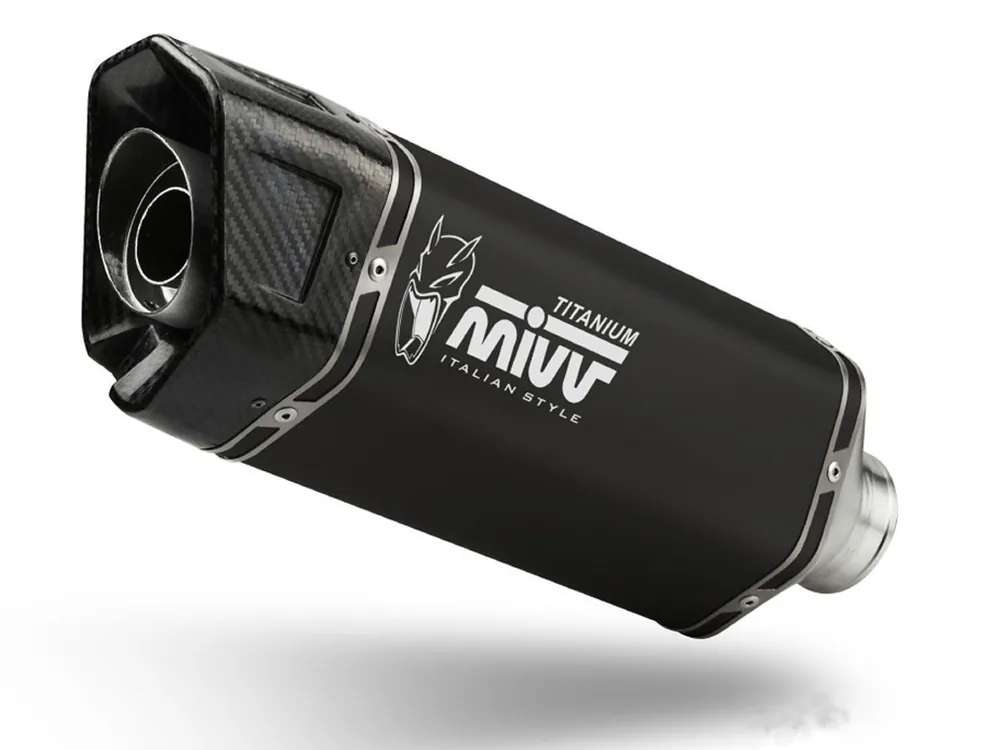 TERMINALE SR-1 TITANIO NERO MIVV APRILIA TUONO V4 1100 2021-2024 NON OMOLOGATO- Soddisfatti O Rimborsati