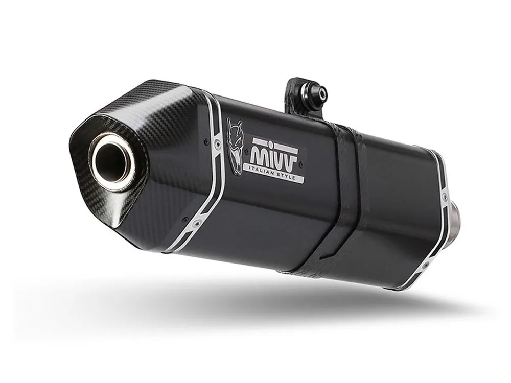 TERMINALE MIVV SPEED EDGE ACCIAIO INOX NERO CF MOTO 800 MT 2022-2024- Sconto