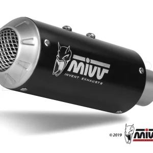 TERMINALE MIVV MK3 INOX NERO KAWASAKI NINJA 125 2019-2024- Professionale