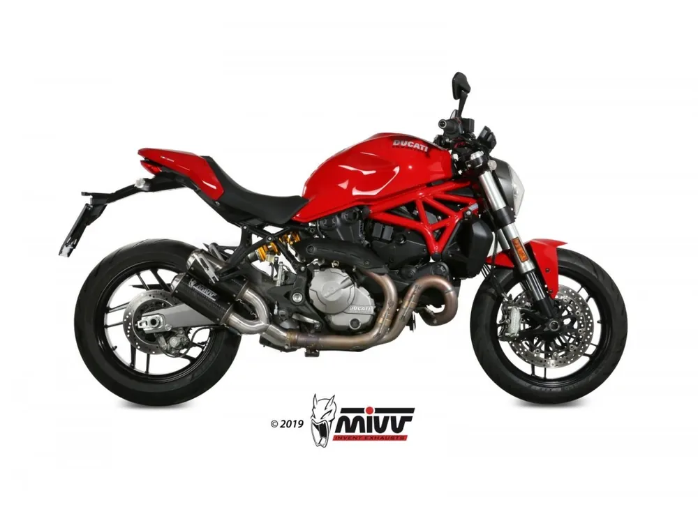 COPPIA TERMINALI MIVV MK3 CARBONIO DUCATI MONSTER 821 2018-2019- Promozione Esclusiva