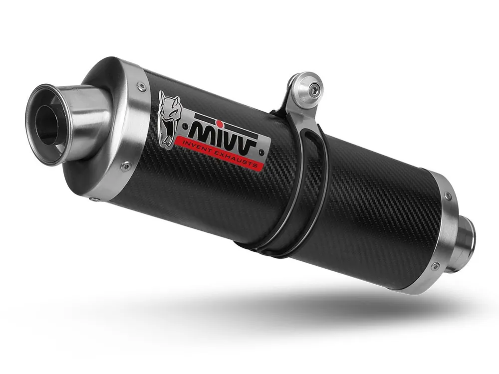 Y.013.L3 TERMINALE MIVV OVAL CARBONIO-CARBONIO YAMAHA YZF 600 R6 2003-2005- Miglior Prezzo