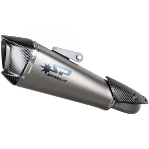 SILENZIATORE KONIX EVO INOX NERO SATINATO SPARK KTM DUKE 990 2024-2025- Pagamento Sicuro
