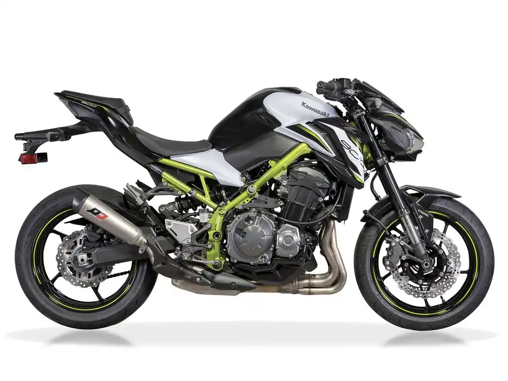 TERMINALE SLIP-ON TRI-CONE EURO4 TITANIO QD EXHAUST KAWASAKI Z 900 2017-2021- Novità
