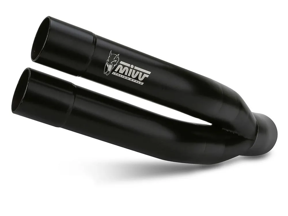 TERMINALE MIVV SPORT DOUBLE GUN ACCIAIO NERO BENELLI LEONCINO 500 2017-2024- Nuova Collezione