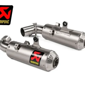 COPPIA TERMINALI AKRAPOVIC TITANIO DUCATI HYPERMOTARD 950 / SP 2019-2024- Promozione Esclusiva