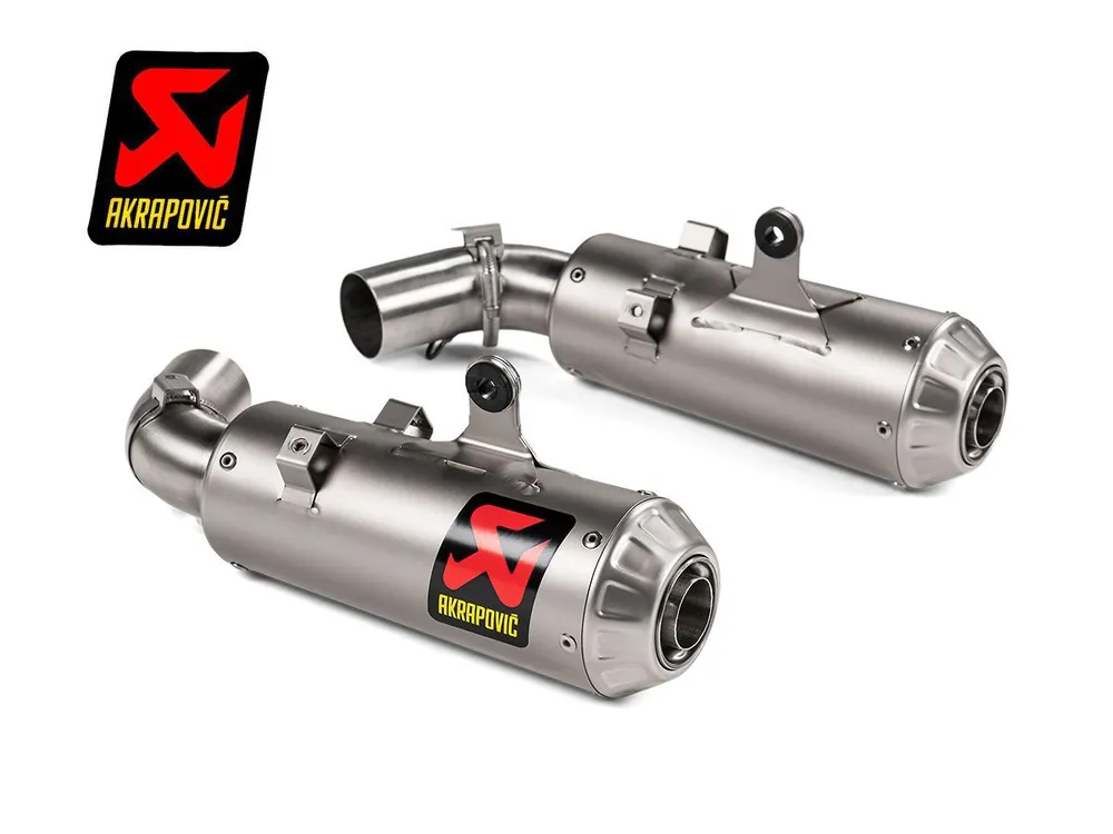 COPPIA TERMINALI AKRAPOVIC TITANIO DUCATI HYPERMOTARD 950 / SP 2019-2024- Promozione Esclusiva