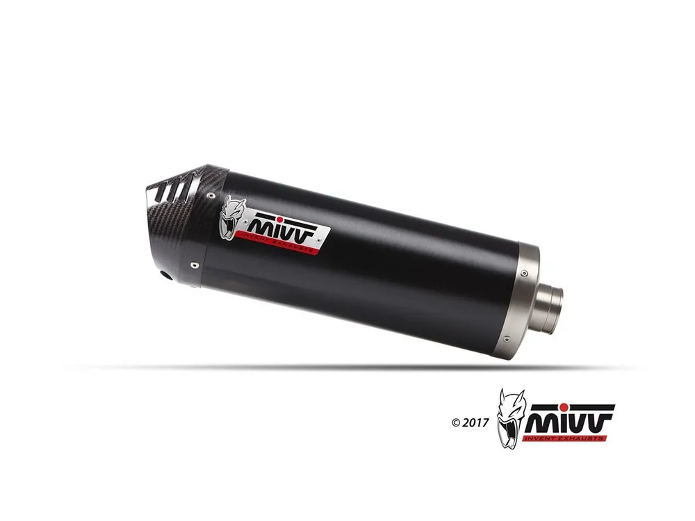 Offerta Lampo SCARICO COMPLETO OVAL INOX NERO MIVV KAWASAKI VERSYS 650 2024-2025-