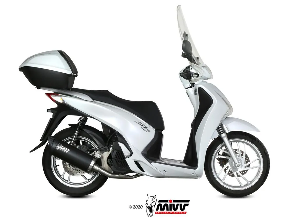 Must-Have SCARICO COMPLETO MIVV MOVER INOX NERO HONDA SH 125 / 150 2013-2016-
