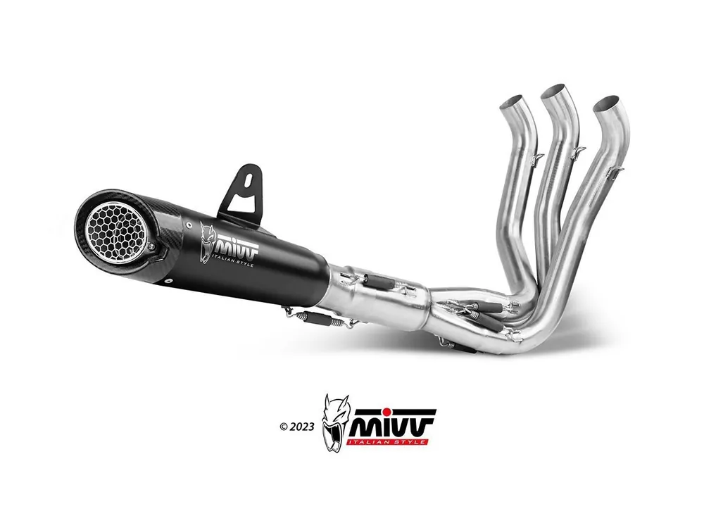 Sconto IMPIANTO COMPLETO MIVV X-M5 ACCIAIO INOX NERO TRIUMPH TRIDENT 660 2021-2024-